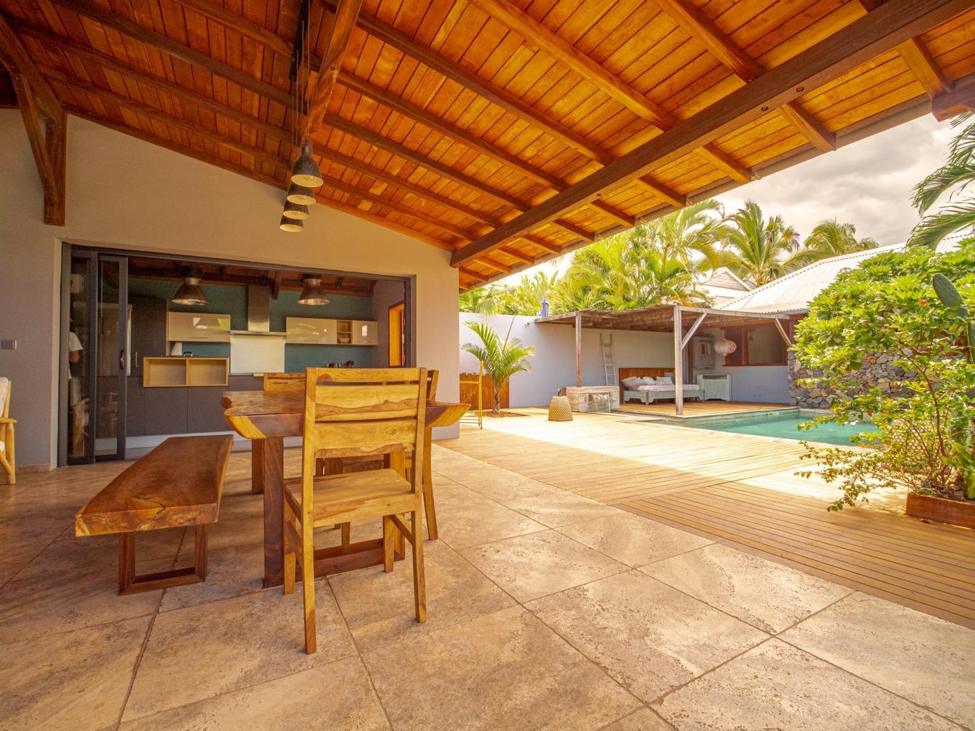 La Kaz Veloutier - Villa 4 Chambres Avec Piscine La Saline Les Bains Zewnętrze zdjęcie